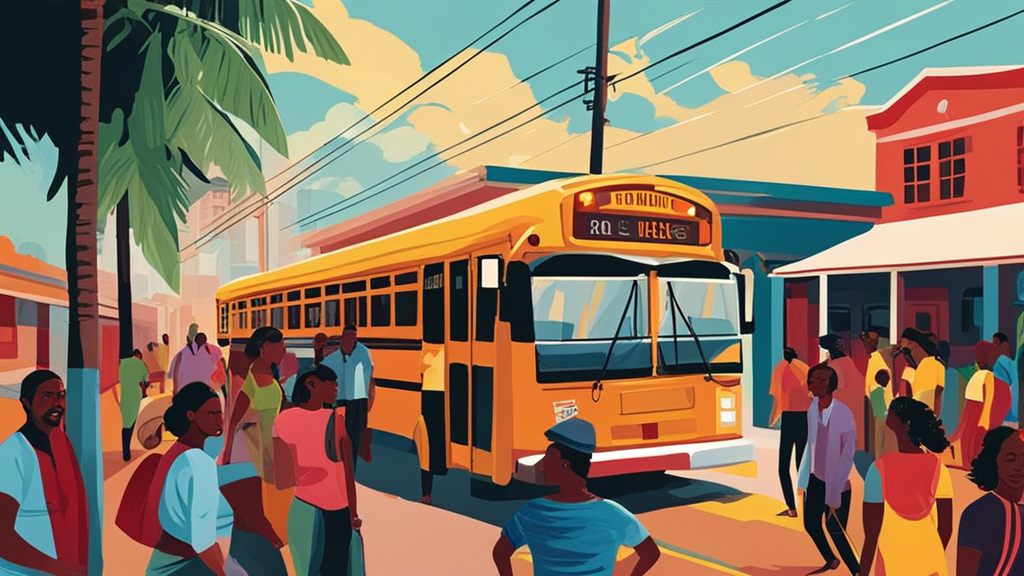 Illustration for: Commuting from East Coast Demerara to Georgetown Oil Company…