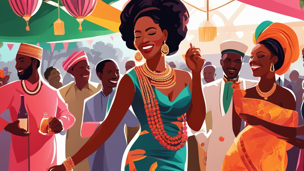 Illustration for: What to Wear and Bring to an Owambe: A Guest's Guide