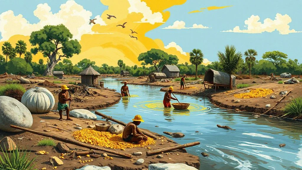 Illustration for: A Comprehensive Guide to Artisanal Small-Scale Gold Mining in Nigeria