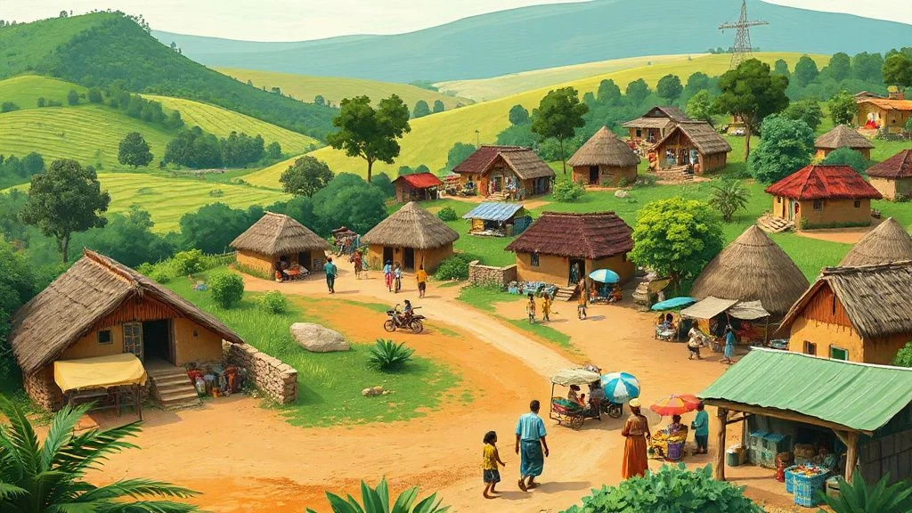 Illustration for: Discovering Ogun State, Nigeria: Villages, Nature, and Accessibility