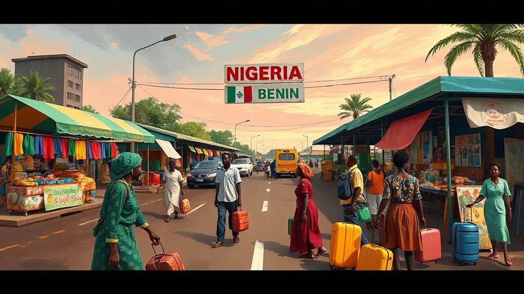 Illustration for: Overland Travel from Nigeria to Benin: A Practical Guide