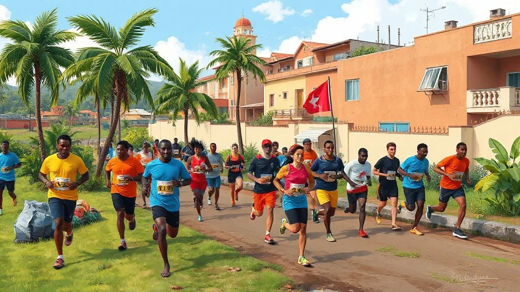 Illustration for: Discovering the Hash House Harriers Running Group in Lagos, Nigeria