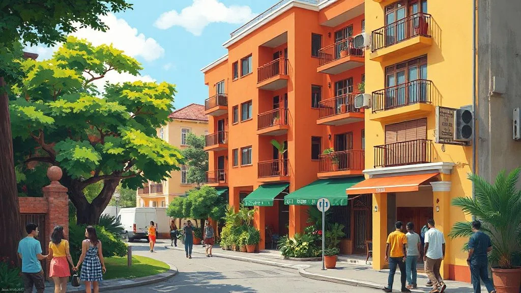 Illustration for: Finding Housing in Nigeria: Facebook Groups for Apartment Rentals