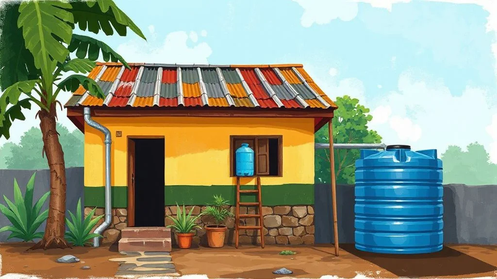 Illustration for: Rainwater Harvesting for Households in Nigeria Explained