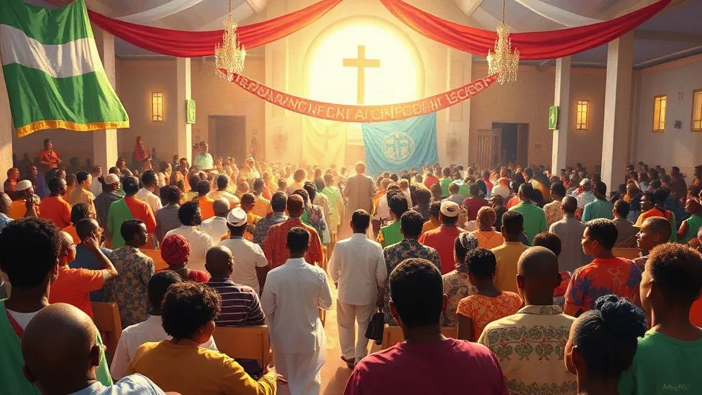 Illustration for: Religious Communities in Nigeria: How Newcomers Can Find Their Place