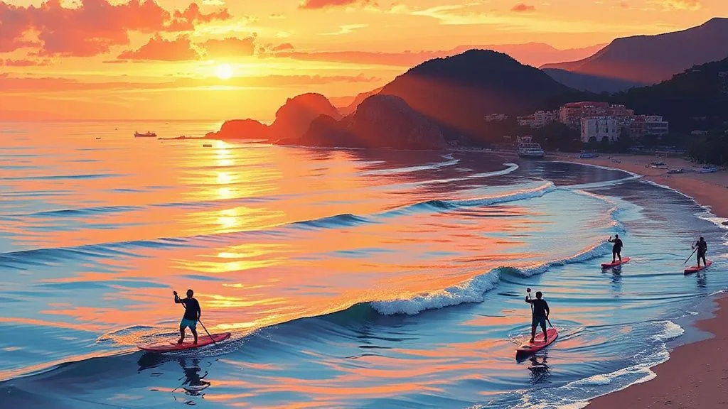Illustration for: Stand Up Paddleboarding in Lagos: Lessons and Rentals for Expats