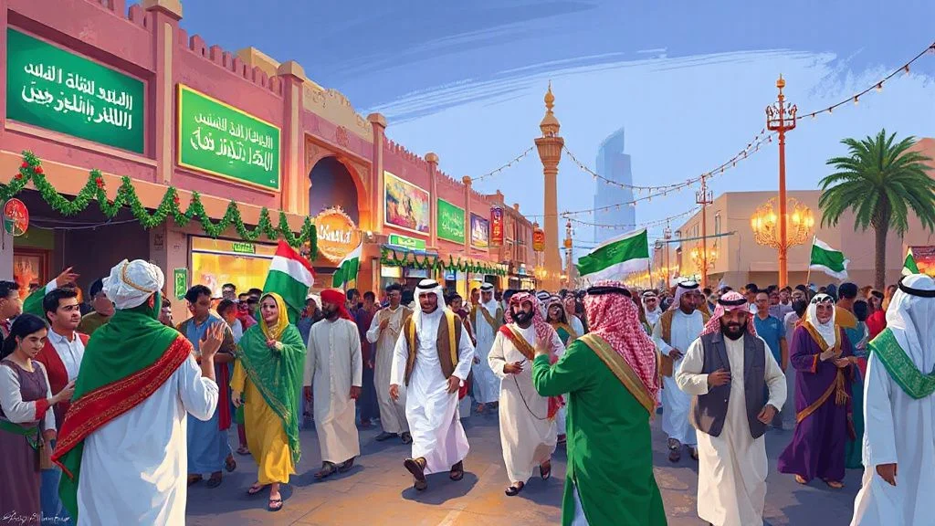 Illustration for: Saudi Arabia Founding Day February 22 Celebrations Guide