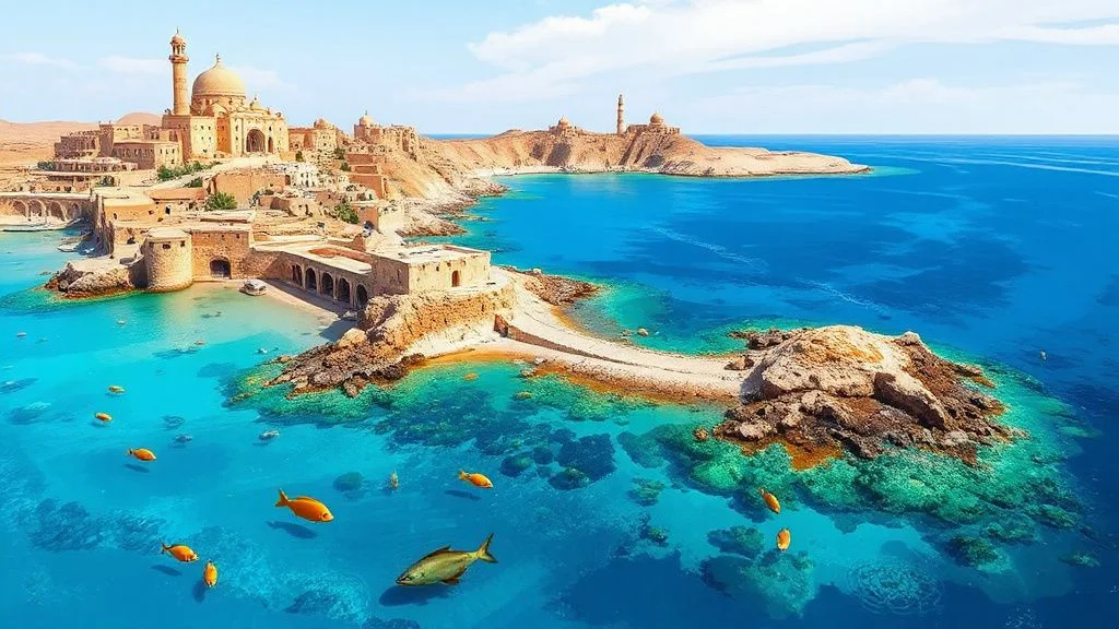 Illustration for: Discovering the Villages of Farasan Islands: How to Reach Them