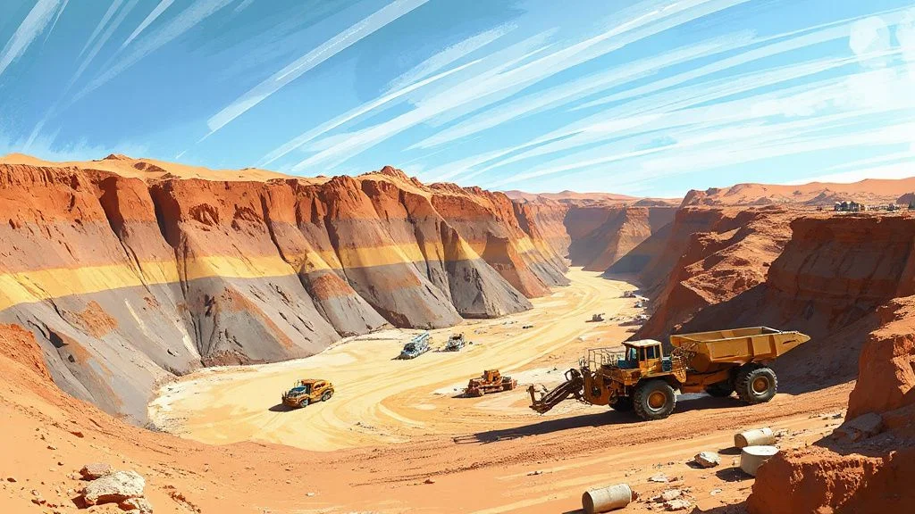 Illustration for: Saudi Arabia Bauxite Mining at Az Zabirah: History and Restoration