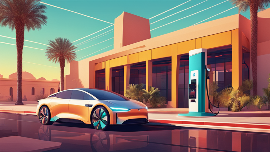 Illustration for: Importing an Electric Vehicle into Saudi Arabia: Charging Reality…