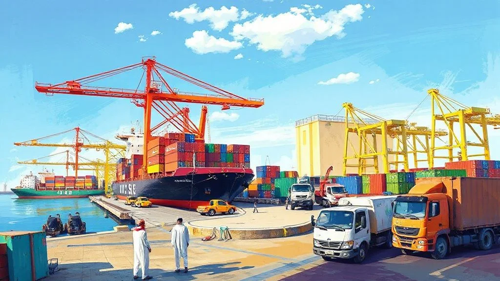 Illustration for: Understanding Container Processing at Jeddah Islamic Port