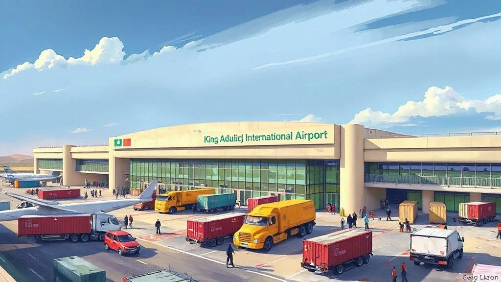 Illustration for: King Abdulaziz International Airport Air Cargo Clearance: A…