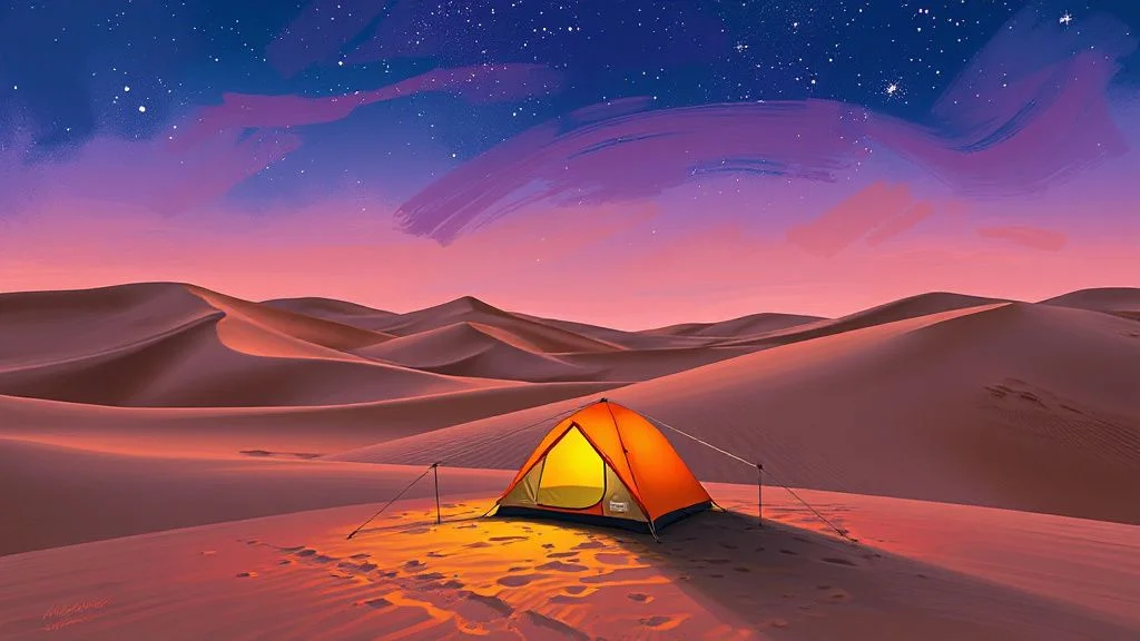Illustration for: Legal Camping Spots and Campsites in Saudi Arabia: A Comprehensive…