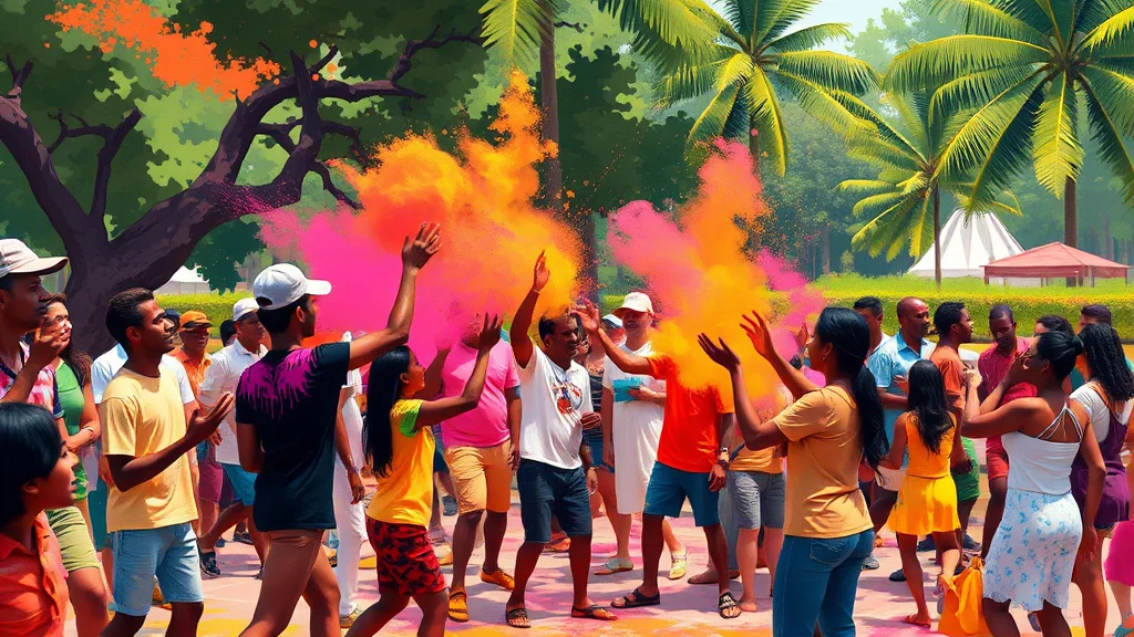 Illustration for: Exploring Hinduism in Suriname: Temples and Festivals