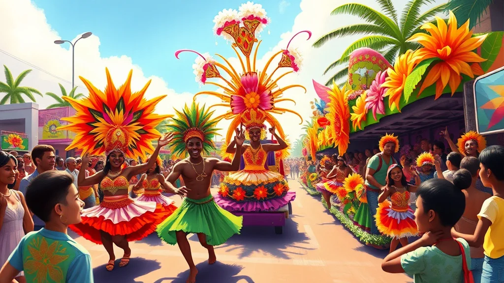 Illustration for: Suriname Carnival Celebrations Guide: Experience the Vibrant