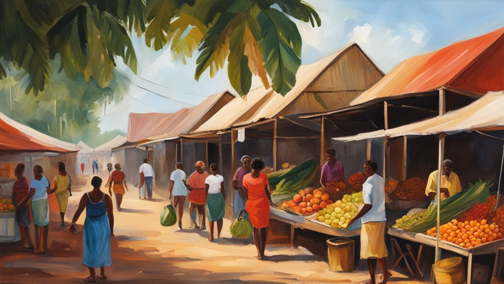 Illustration for: Building Rapport with Local Market Vendors in Suriname