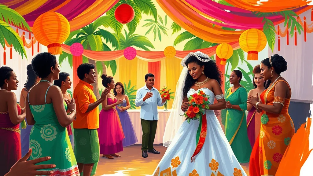 Illustration for: Surinamese Wedding Traditions: What to Expect in a Tropical