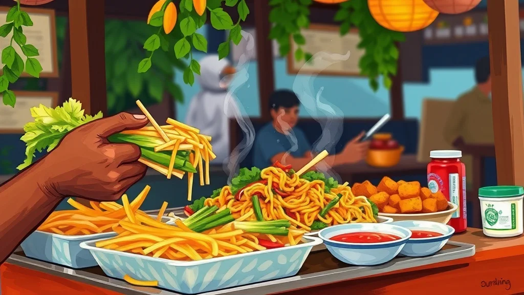 Illustratie bij: Bami Goreng in Suriname: Een Culturele Vergelijking met de
