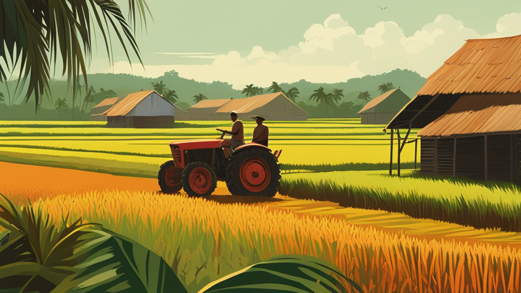 Illustration for: Nickerie Rice: From Fields to Surinamese Kitchens