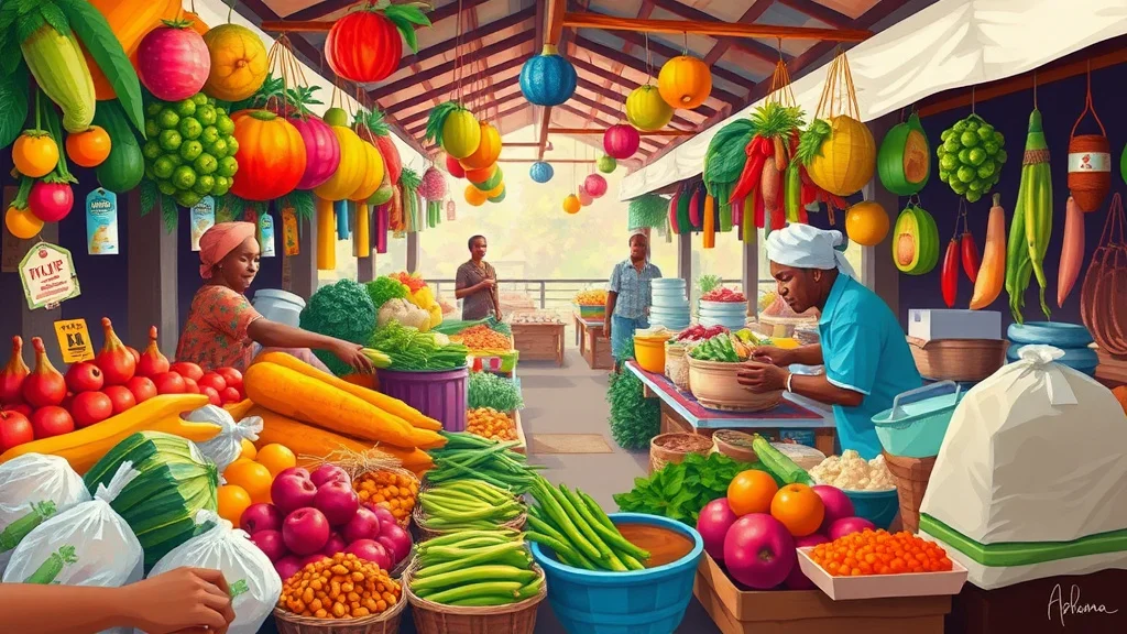 Illustration for: Surinamese Food Culture: A Guide to Culinary Diversity