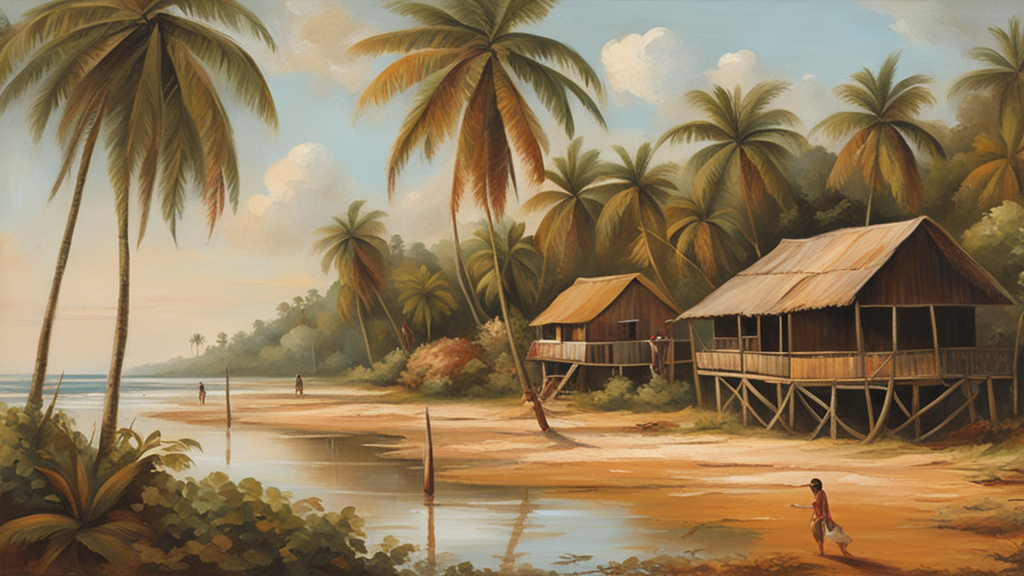 Illustration for: Daily Life in Coronie District, Suriname: A Tranquil Expat Experience