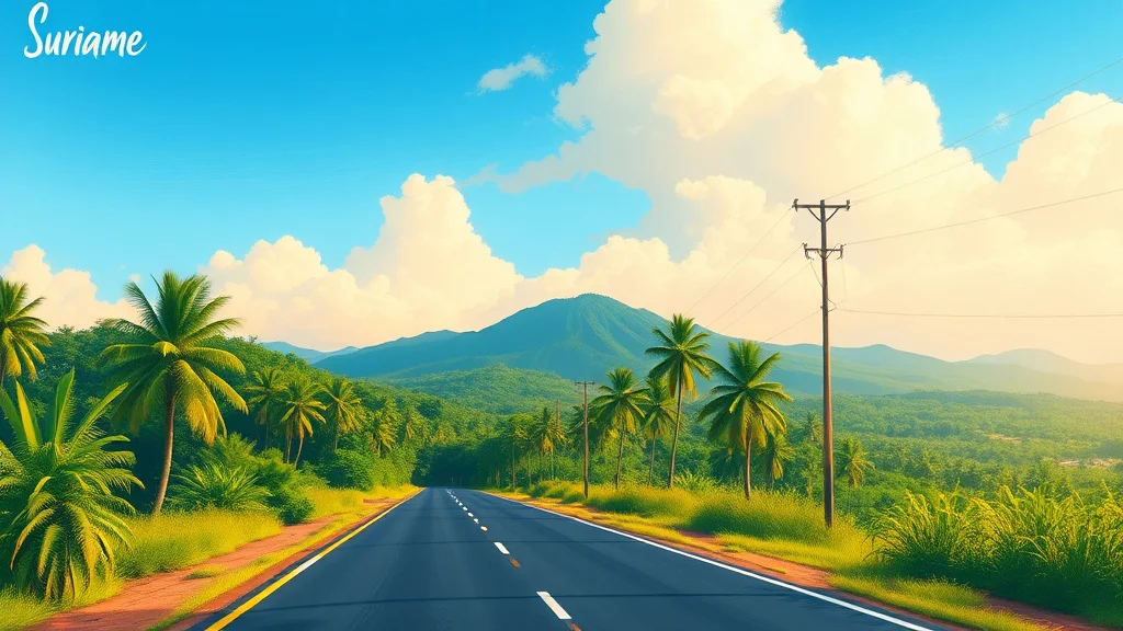 Illustratie bij: Rijdistances van Paramaribo naar Belangrijke Steden in Suriname