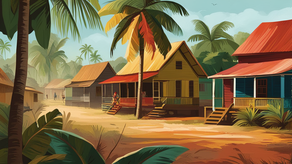 Illustratie bij: Totness Verkennen: Leven en Toegang in Coronie, Suriname