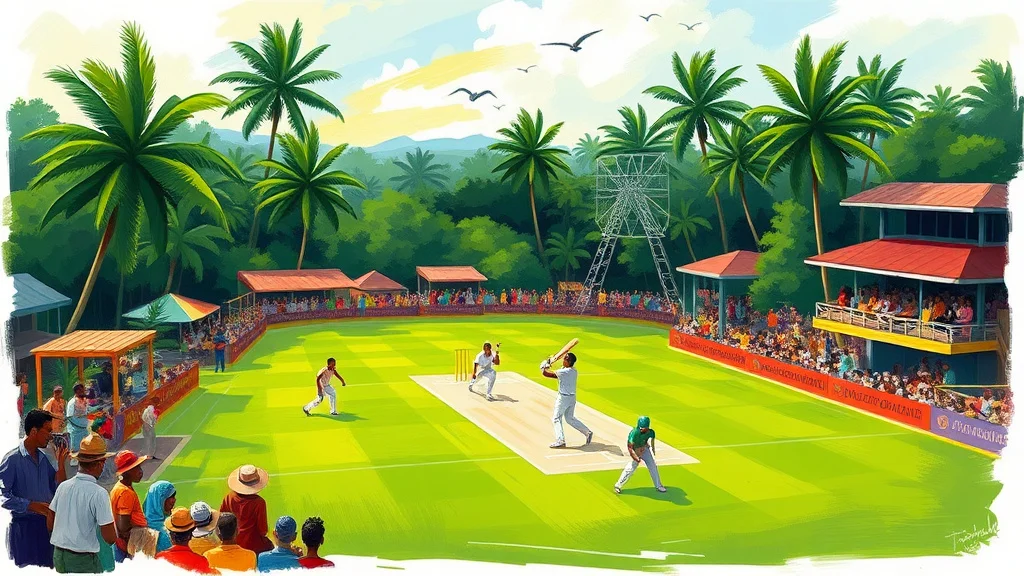 Illustratie bij: De Evolutie van Cricket in Suriname: Clubs, Geschiedenis en Cultuur