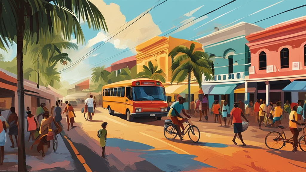 Illustration for: Getting Around Paramaribo Without a Car: A Guide for New Expats