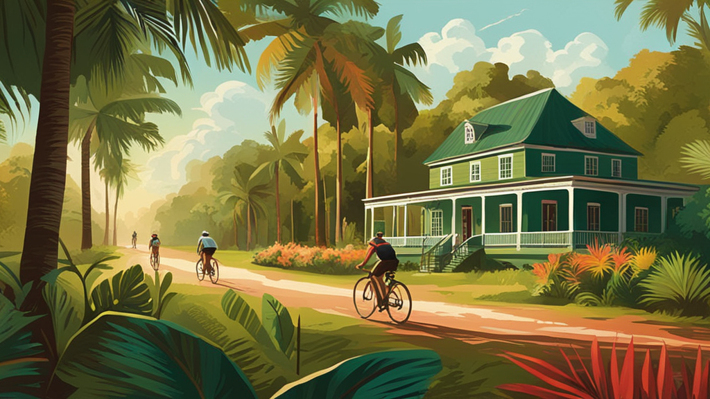 Illustration for: Discovering Suriname: A Comprehensive Cycling Tour Guide of the