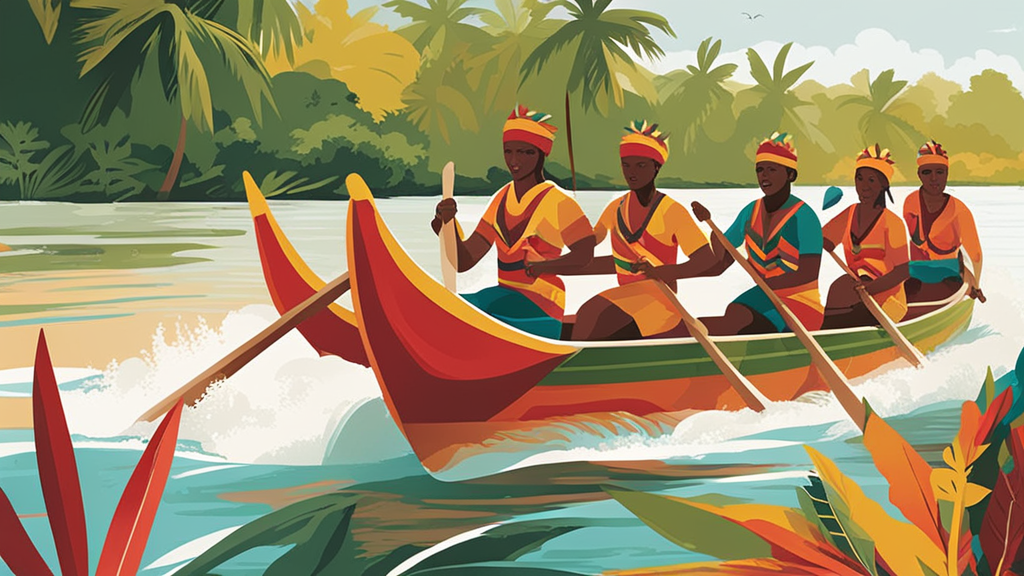 Illustration for: Discover Rowing and Dragon Boat Clubs in Paramaribo: A Guide to Water