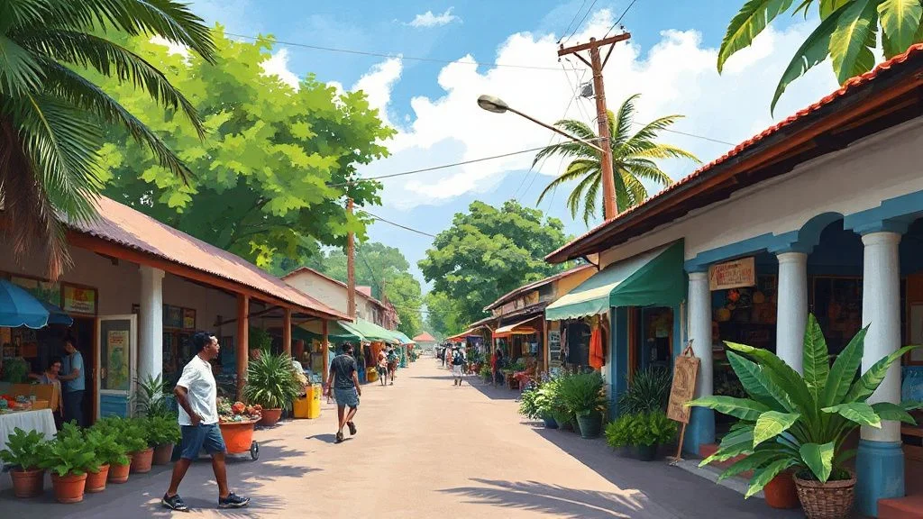 Illustratie bij: Wonen in Zorg en Hoop: Een Uitgebreide Gids voor Expats in Paramaribo