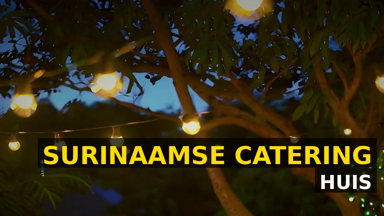 Surinaamse catering aan huis met DJ