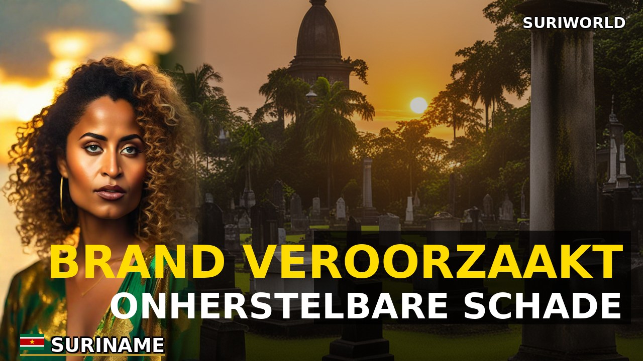 Brand veroorzaakt onherstelbare schade aan grafmonumenten Oranjetuin