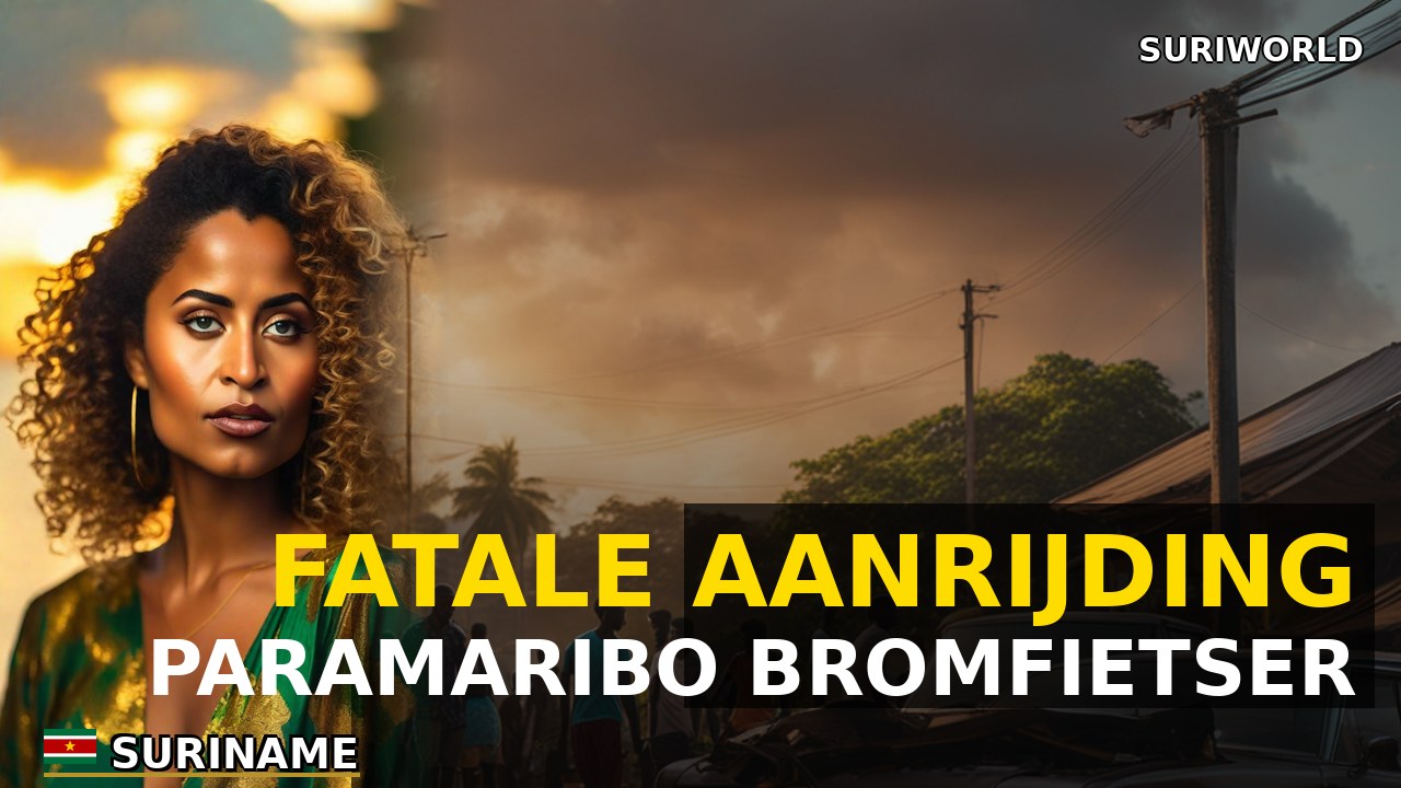 Fatale aanrijding bij Paramaribo: bromfietser gaf geen voorrang
